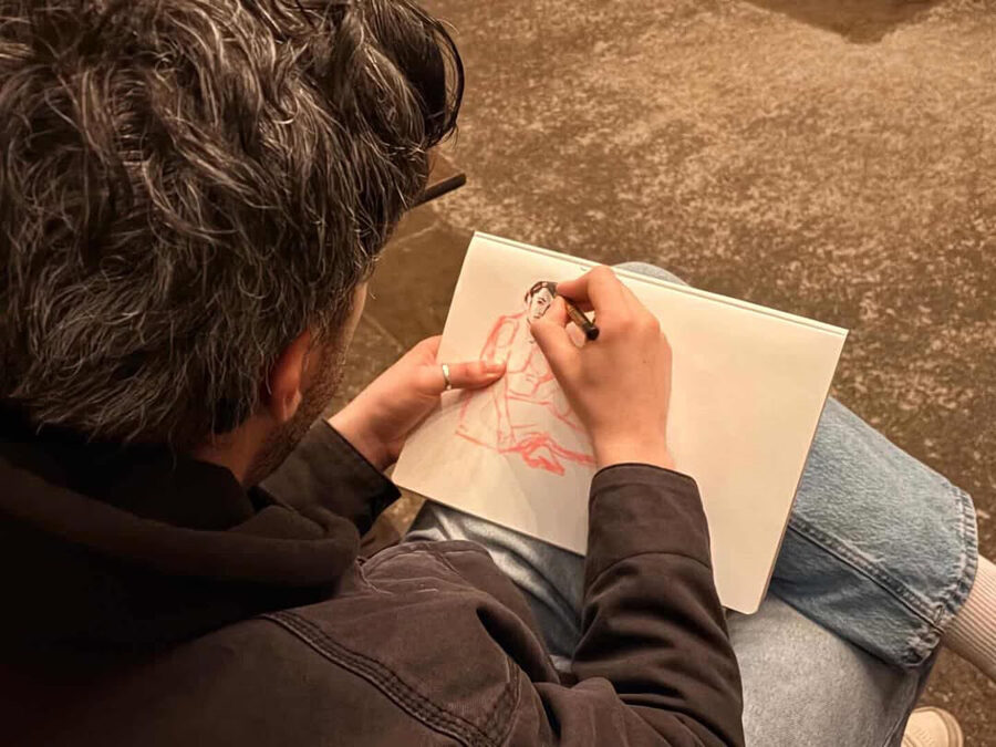 A moment from a North East Life Art Project session