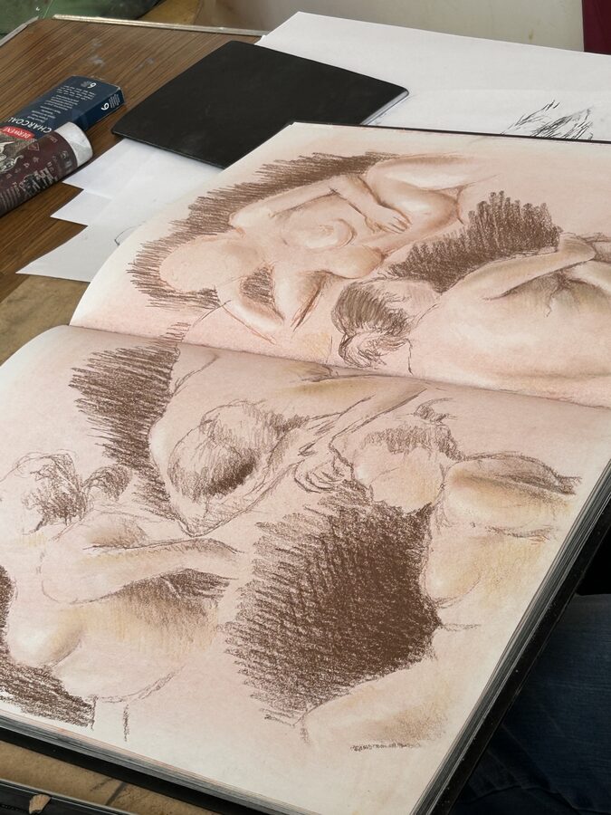 A moment from a North East Life Art Project session