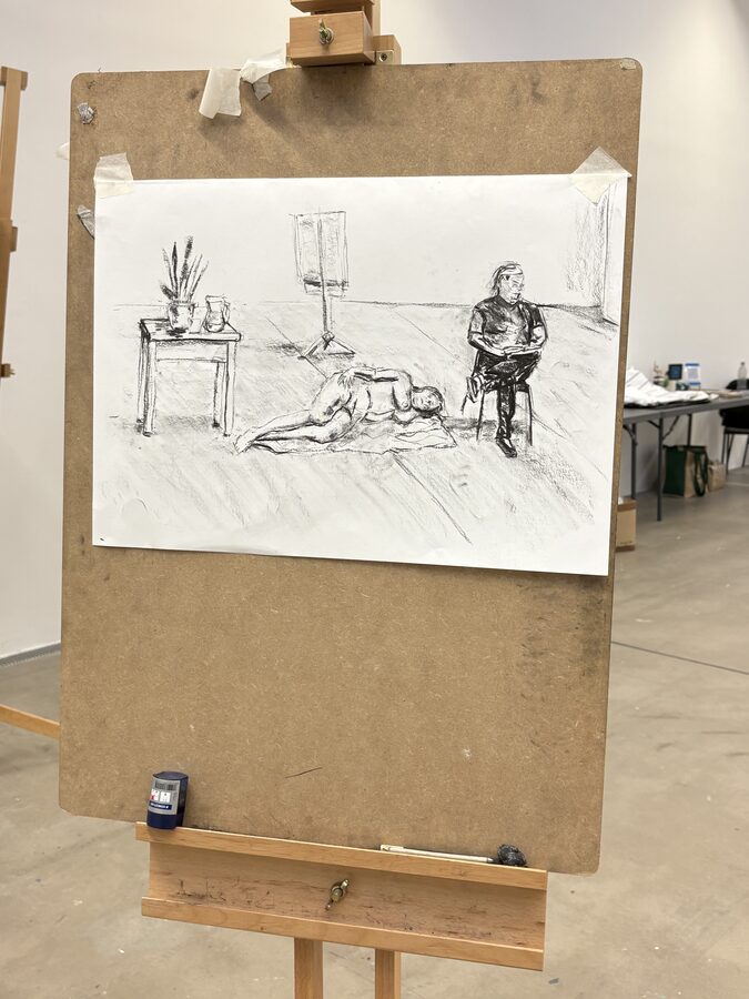 A moment from a North East Life Art Project session